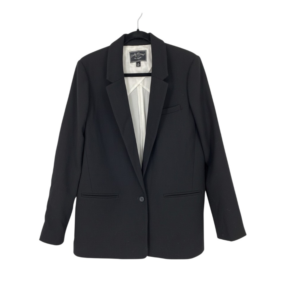 LUCKY BRAND Black Stretch Wool BLAZER JACKET SPORT COAT Masculine Style SIZE 6